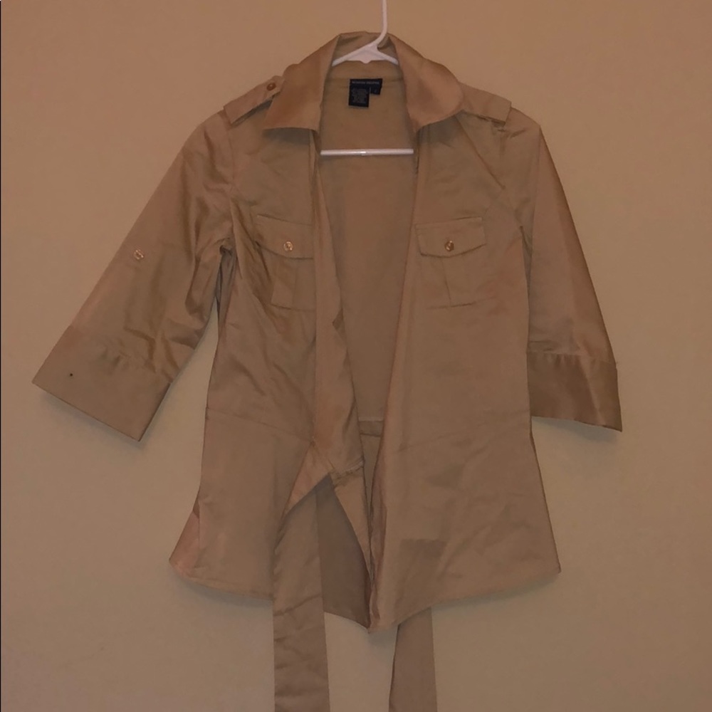Boston Proper Khaki Coat